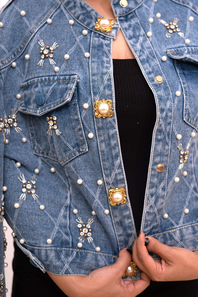 Pearlux Hand bejeweled Jacket