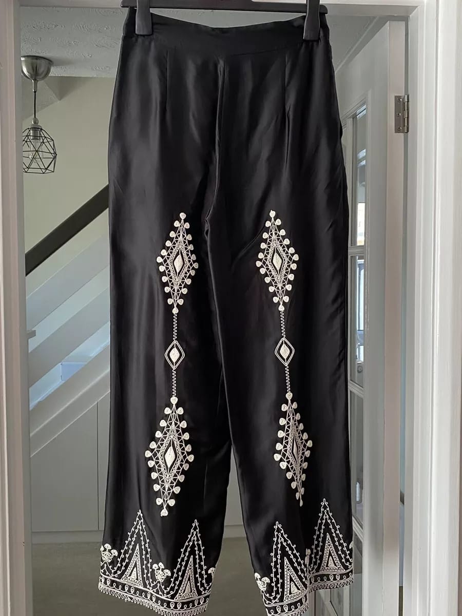 Embroidery Satin Co ord