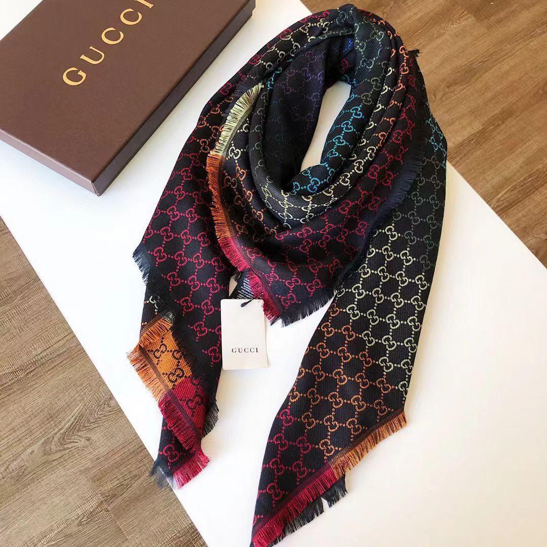 Jacquard Multicolor Wool Scarf