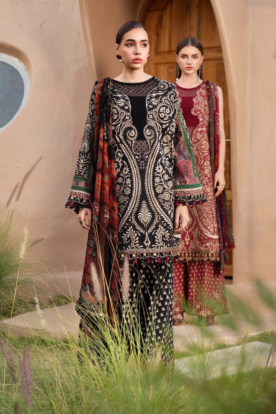 3 Piece Unstitched Printed Lawn Suit | MPT 2512 - B