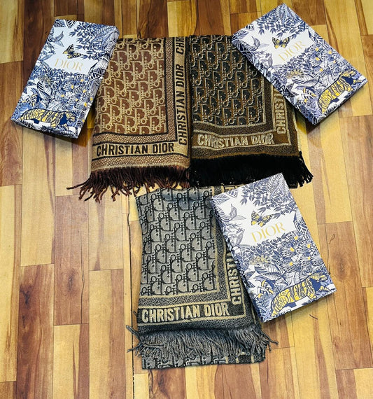 LUXURY WINTER CD Reversible Stole