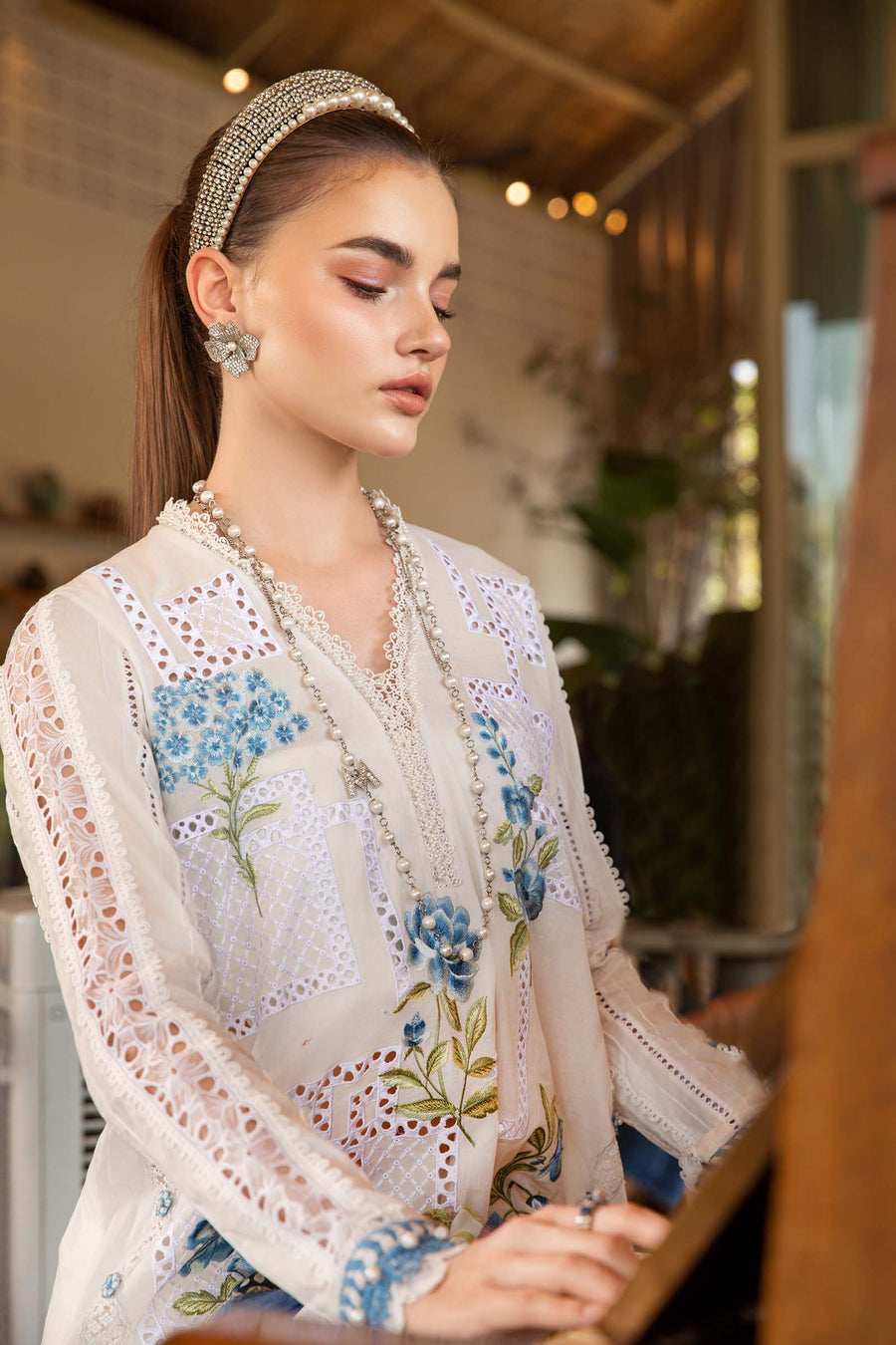 3 Piece Unstitched Printed Lawn Suit | MPT 2501 - B