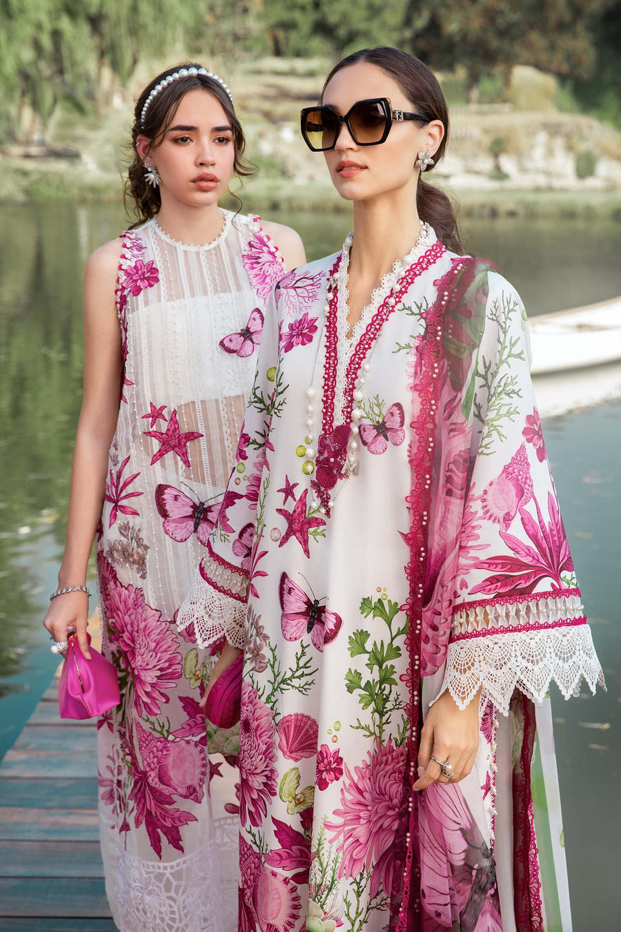 3 Piece Unstitched Printed Lawn Suit | MPT 2510 - B