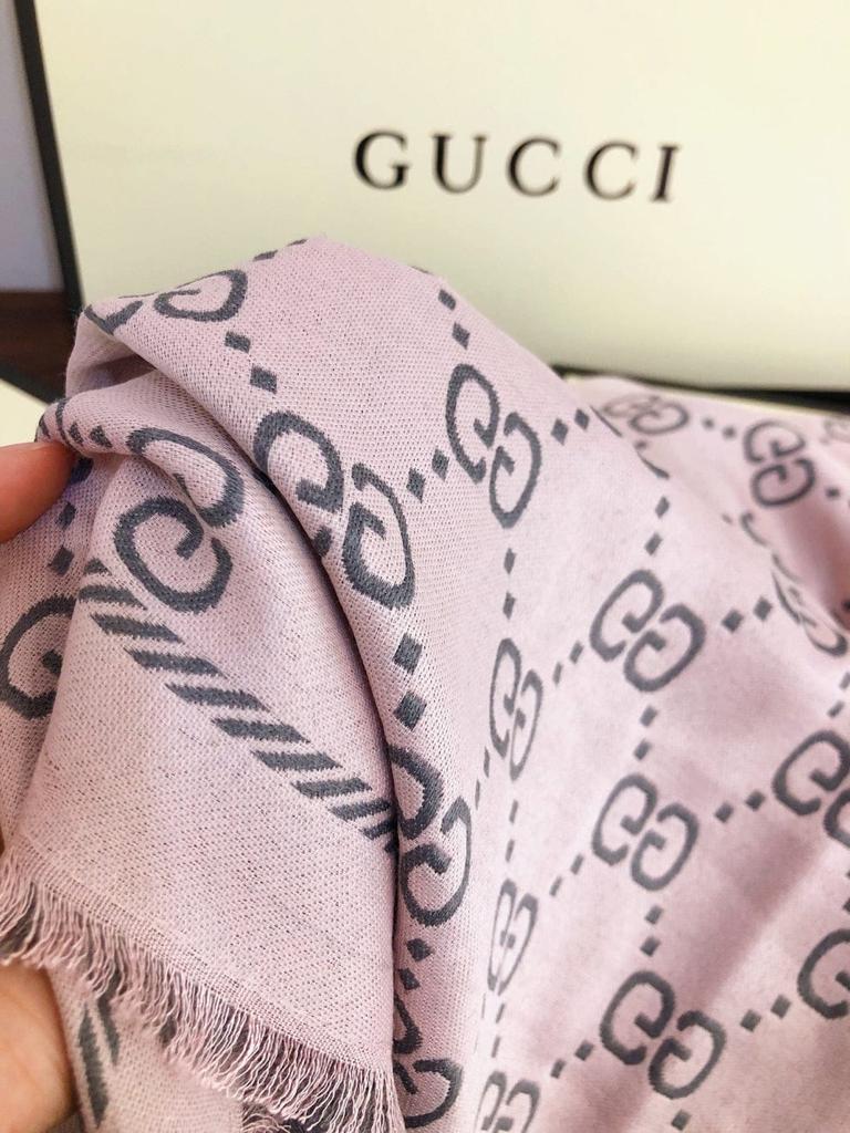 GG Branded Pink Winter Stole