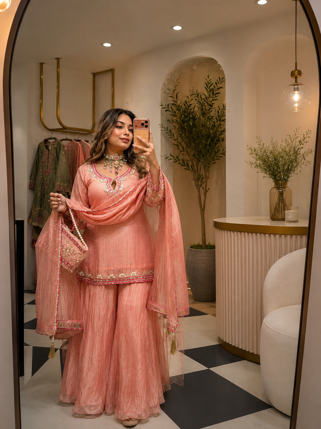 Desi Royal Embroidered Sharara Set