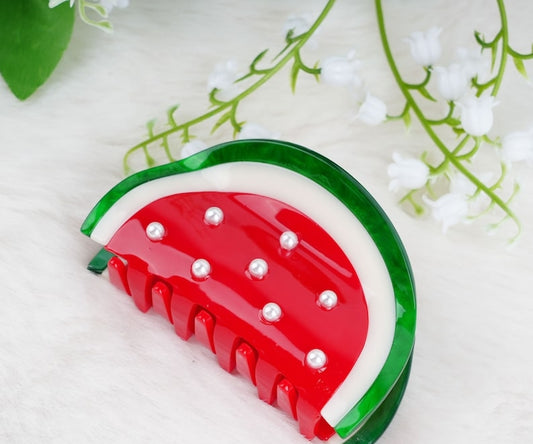 Cute Watermelon Hairclaw Clip