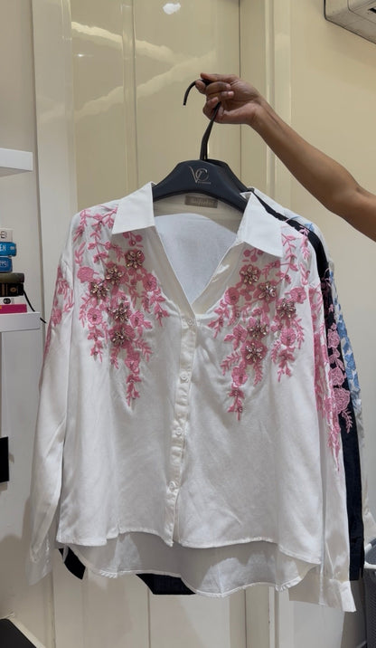 Floral Embellished Shirt