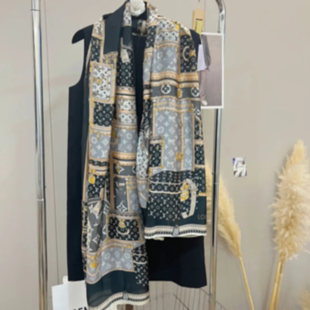 Midnight Heritage Luxe Shawl