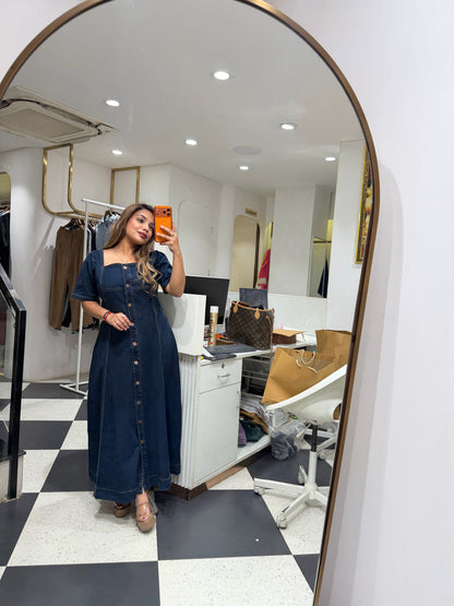 Denim Grace Maxi Dress