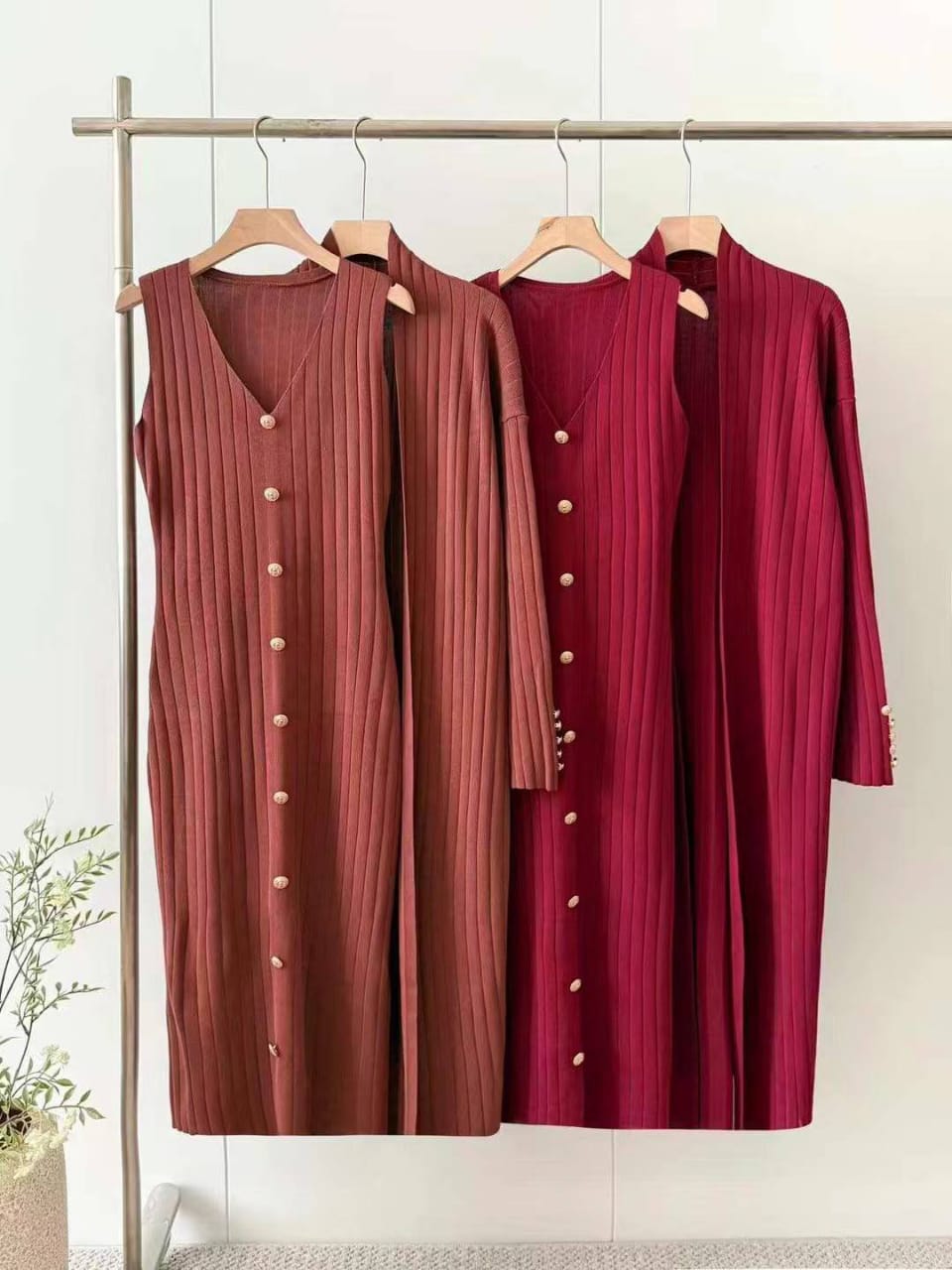 Espresso Chic Layered Dress