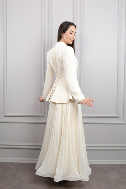 The Pearl Elan Gown Set