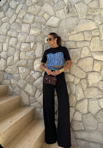 Denim Illusion Luxe Co Ord