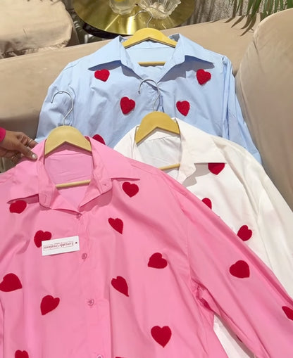 Amor Heart Oversize Summer Shirt