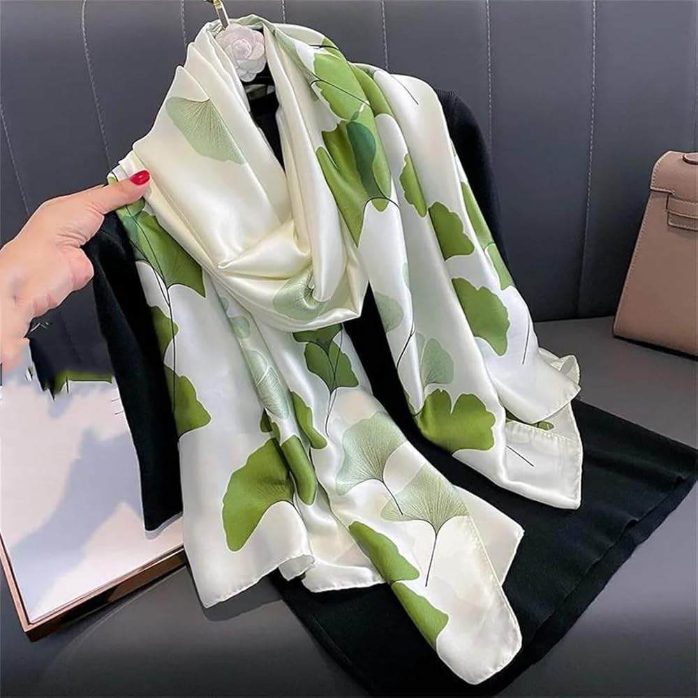 Emerald Whisper Silk Scarf