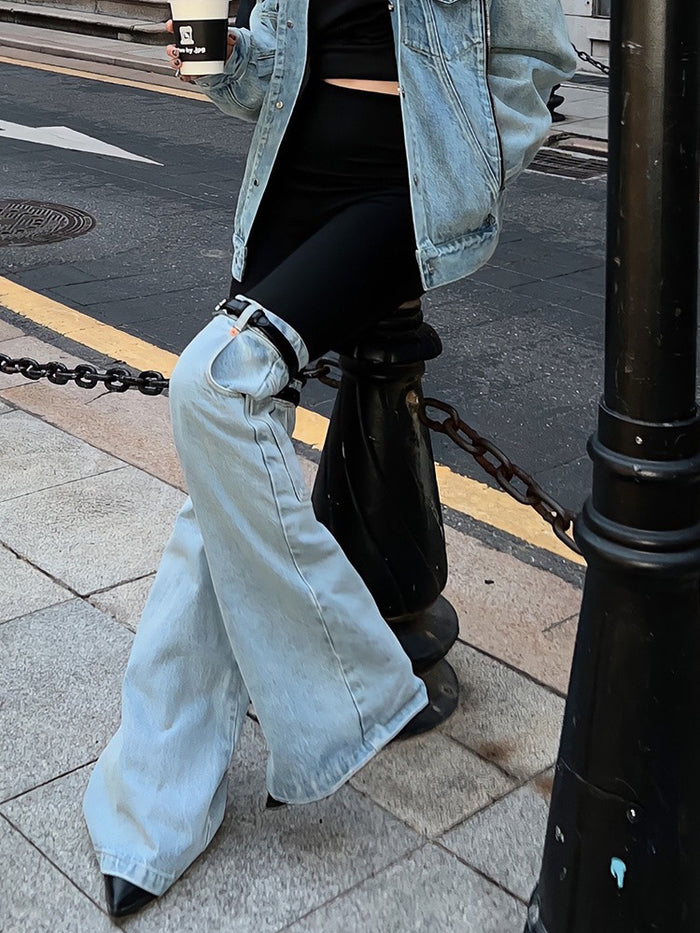 Luna Eclipse Buckle Flare Jeans