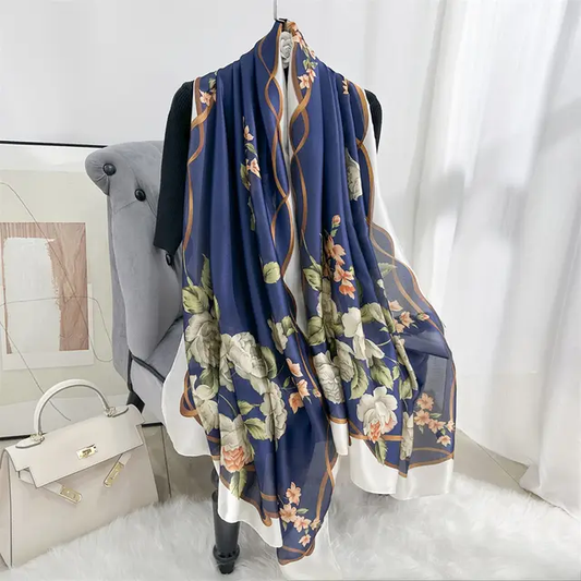 Elora Floral Silk Scarf